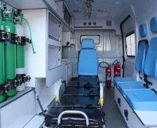 Interior da ambulância