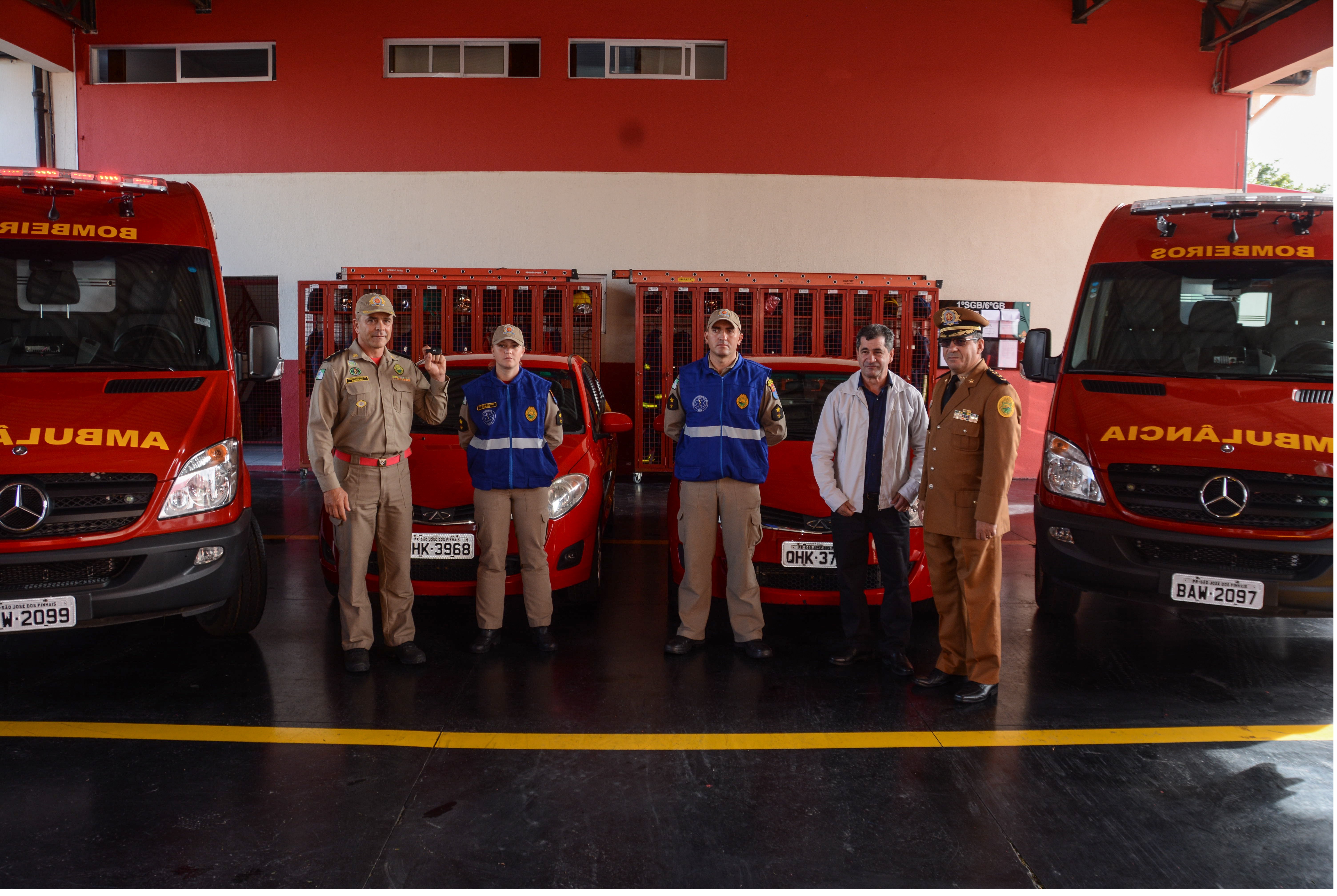 6º Grupamento De Bombeiros Recebe Quatro Novas Viaturas