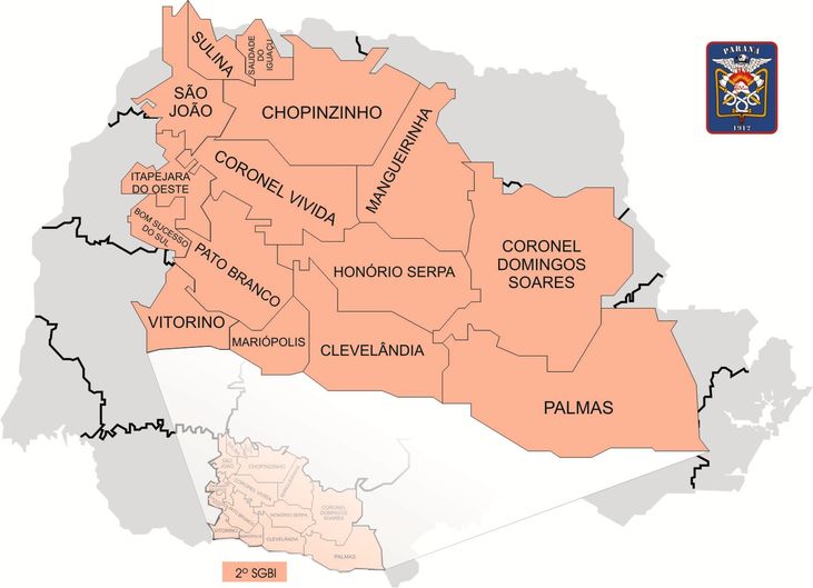 Municípios do 2° SGBI