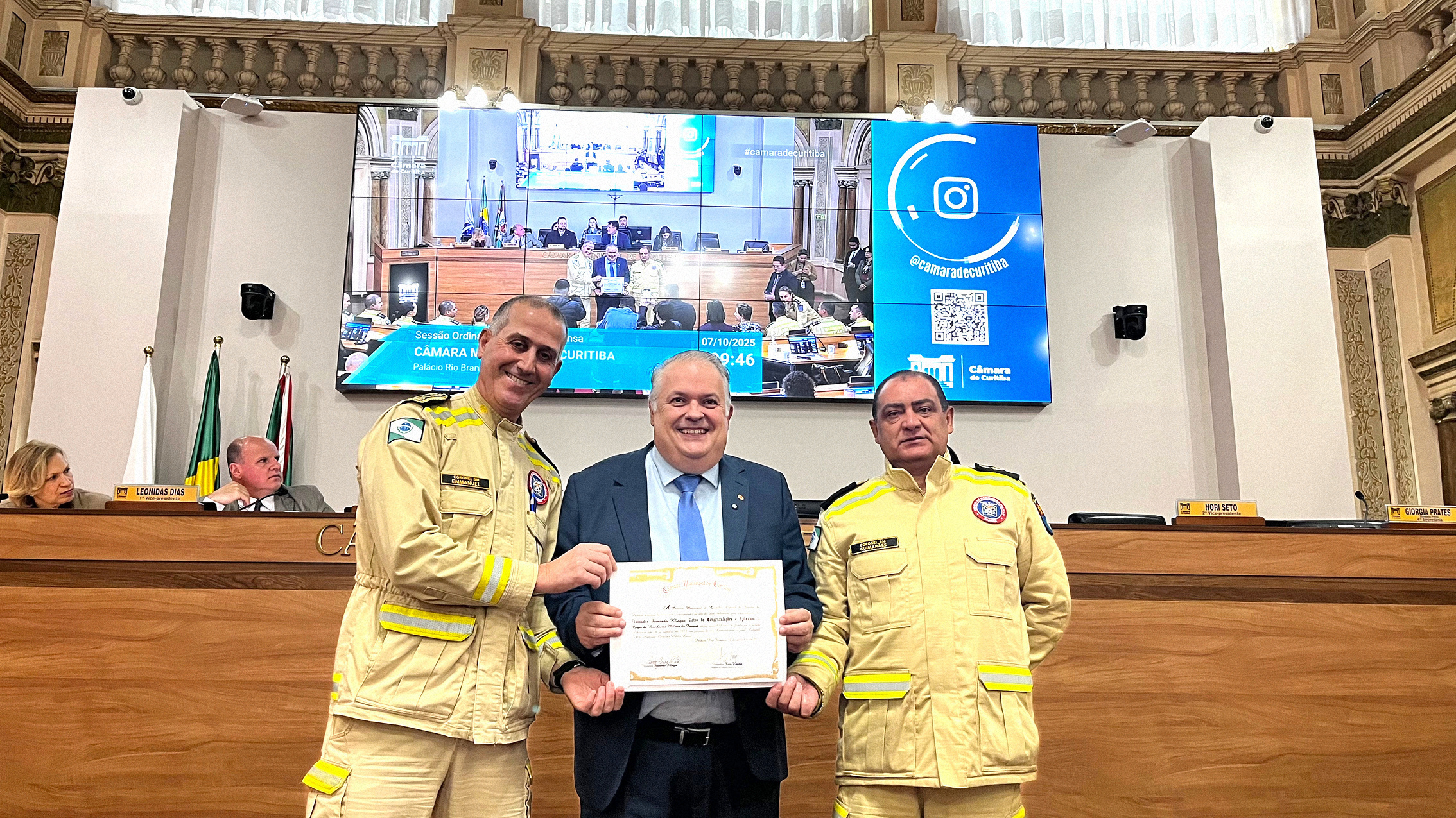 2025 - Homenagem na Câmara Municipal (Aniversário do CBMPR) 2