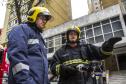 Apresentação do Corpo de Bombeiros na rua XV de Novembro Foto Cabo Daniel Meneghetti