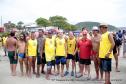 Corpo de Bombeiros realiza tradicional travessia dos Guarda-Vidas veteranos no litoral com a presença do secretário Mesquita