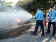 6° SGBI ministra instrução prática de combate a incêndios 
