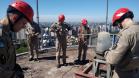 Alunos Soldados realizam rapel na Torre da Oi