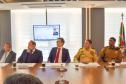 Comandante Geral do CBMPR participa de reunião na ACP sobre a segurança pública do Paraná.