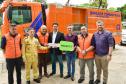 Entrega de equipamentos para a Defesa Civil e CBMPR.
