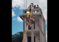 Treino de salvamento em altura do CBMPR