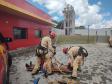 Treino de salvamento em altura do CBMPR