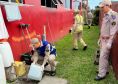 Corpo de Bombeiros Militar do Paraná participa de mutirão contra a dengue no estado, entre 16 e 21 de março de 2024.
