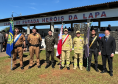 Corpo de Bombeiros Militar do Paraná recebe medalha do Exército Brasileiro.