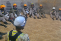 Curso do CBMPR para bombeiros do Acre sobre segurança em silos.