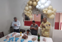 O menino Saymon Gabriel Pedroso comemorou o aniversário de 7 anos no Corpo de Bombeiros de Araucária.