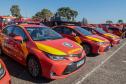 Solenidade de entrega da viaturas para o Corpo de Bombeiros Militar do Paraná (CBMPR).