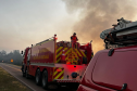 Bombeiros do Paraná em ação durante os incêndios florestais em agosto de 2024.