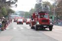 Desfile da Independência em Curitiba, 2024. Passagem do Corpo de Bombeiros Militar do Paraná.