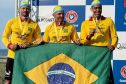 Subtenente Blum, do CBMPR, conquistou medalha de prata no Mundial de Salvamento Aquático, em 2024.