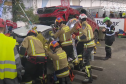 Corpo de Bombeiros Militar do Paraná em ação no World Rescue Challenge, nos Açores, em 2024.