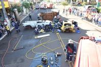 Simulado de atendimento a múltiplas vítimas encerra as atividades do Maio Amarelo.