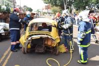 Simulado de atendimento a múltiplas vítimas encerra as atividades do Maio Amarelo.