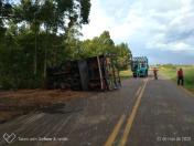 Caminhão tombado