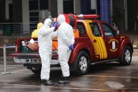 Desinfecção na aduana