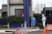 Desinfecção na aduana