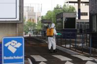 Desinfecção na aduana