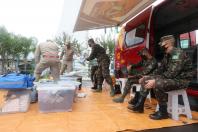 Desinfecção na aduana