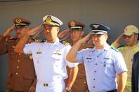 Chefes da Capitania Fluvial e Destacamento Aereo de Foz