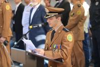 Major Leonel lê a leitura da Ordem do Dia