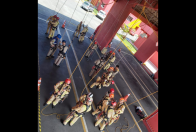 BOMBEIROS FAZEM TREINAMENTO DE SALVAMENTO VERTICAL NO 6°GB