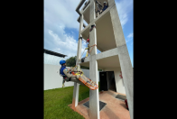 BOMBEIROS FAZEM TREINAMENTO DE SALVAMENTO VERTICAL NO 6°GB