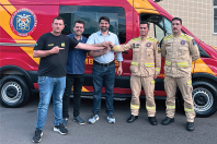 A ambulância nova passará a compor a frota de socorro do SIATE em Foz do Iguaçu