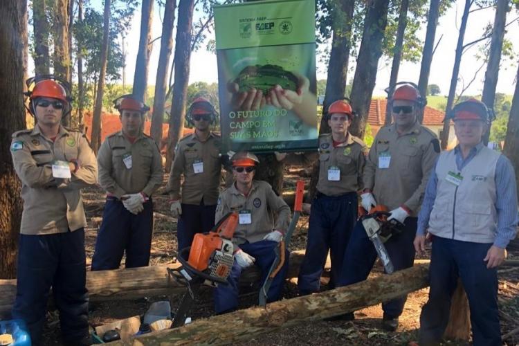 Foto do Curso de corte de árvores - 1º SGBI
