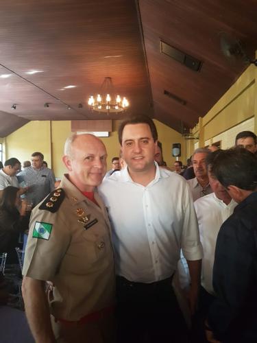 Comando do 2º CRBM acompanha Governador em Arapongas