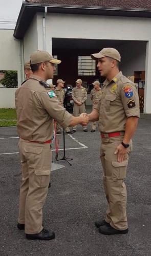 Solenidade de entrega de medalha 7º Grupamento de Bombeiros