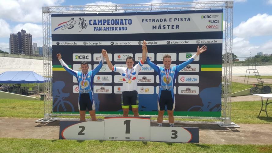 Soldado Borrasca foi campeão Pan Americano 2019 Master na prova Keirin de ciclismo