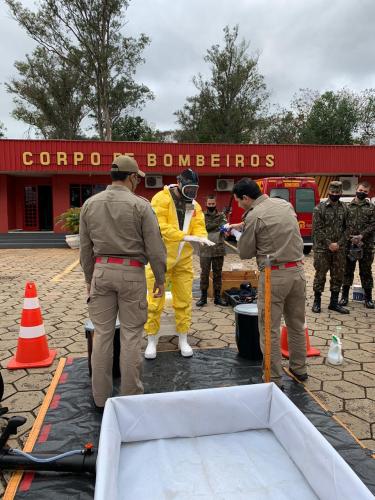 Desinfecção na aduana