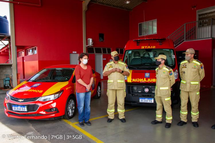 Posto de Bombeiros de Colombo recebe viaturas.