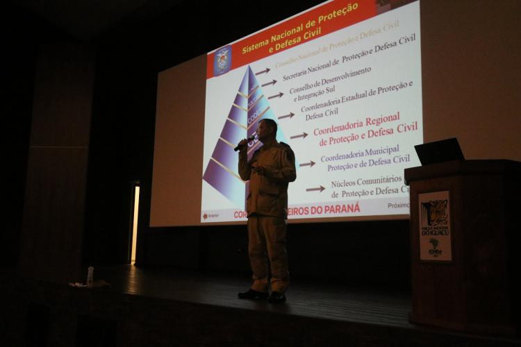 O Comandante do 9ºGB, Major QOBM Schinda, conduziu a reunião