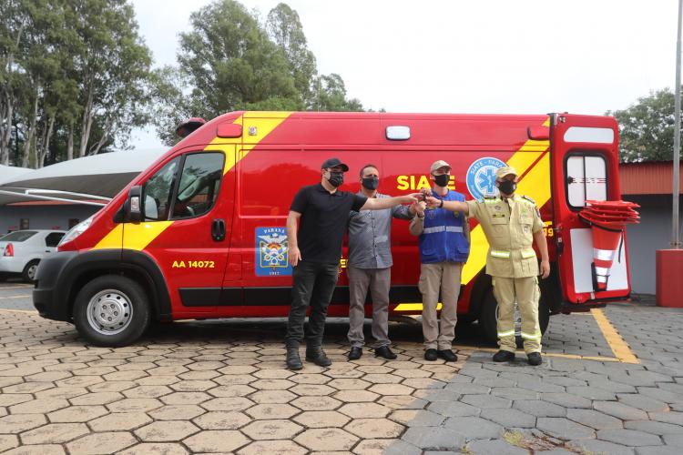 Ato em Foz marca lançamento da pedra fundamental da nova sede do 9ºGB e entrega de novas viaturas