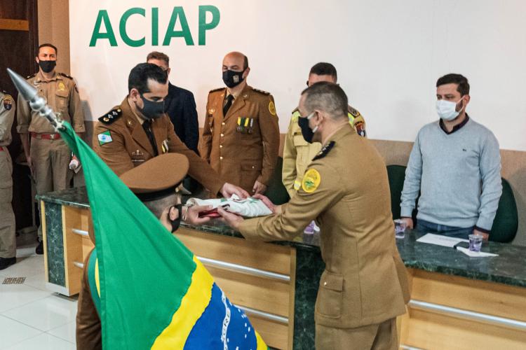 Foto solenidade de Passagem de Comando