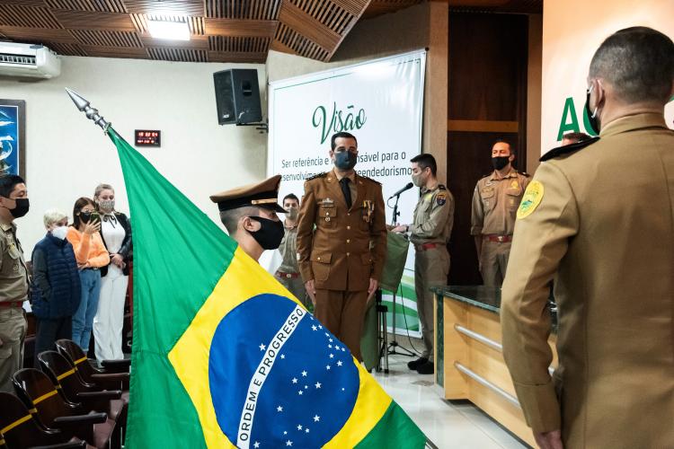 Foto solenidade de Passagem de Comando