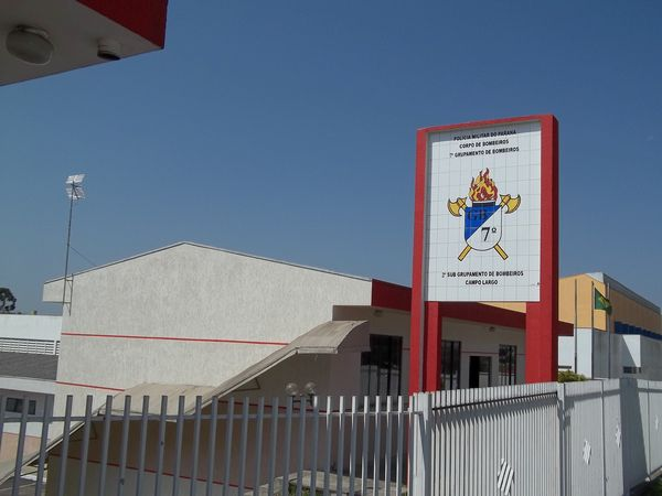 Foto atual do quartel de Bombeiros de Campo Largo