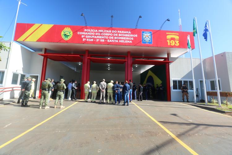 CORPO DE BOMBEIROS INAUGURA OBRAS NA REGIÃO OESTE DO PARANÁ