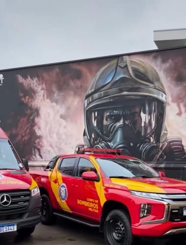 Corpo de Bombeiros Militar do Paraná recebeu importantes reforços para suas operações em Pinhais e Piraquara.