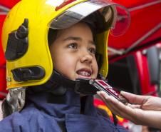 Apresentação do Corpo de Bombeiros na rua XV de Novembro Foto Cabo Daniel Meneghetti
