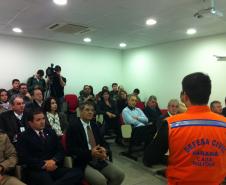 Capitão Romero durante a apresentação do plano