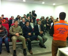 Capitão Romero durante a apresentação do plano