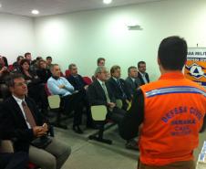 Capitão Romero durante a apresentação do plano